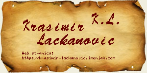 Krasimir Lackanović vizit kartica